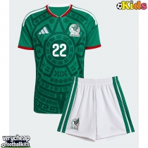 Mexico Hirving Lozano #22 Replica Home Minikit World Cup 2026 Short Sleeve (+ pants)